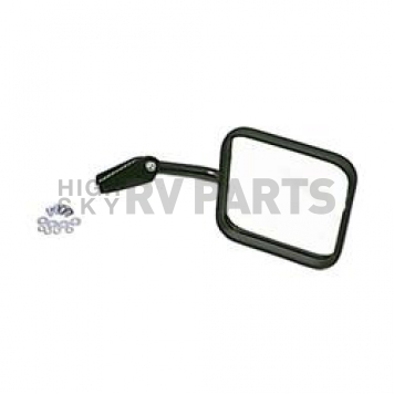 Rugged Ridge Exterior Mirror Manual Square Single - 1100106