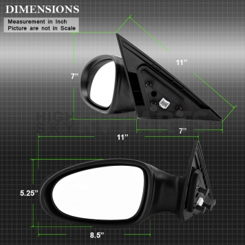 Xtune Exterior Mirror Power OEM Single - 9935145-5