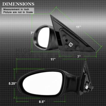 Xtune Exterior Mirror Power OEM Single - 9935169-5