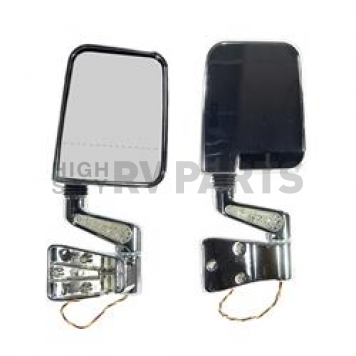 Rugged Ridge Exterior Mirror Manual Rectangular Set Of 2 - 1101602