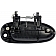 Help! By Dorman Exterior Door Handle - Plastic Black Single - 80745