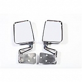 Rugged Ridge Exterior Mirror Manual Rectangular Set Of 2 - 1101801