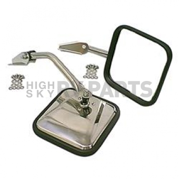 Rugged Ridge Exterior Mirror Manual Square Set Of 2 - 1100502
