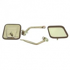 Rugged Ridge Exterior Mirror Manual Square Set Of 2 - 1100507