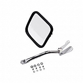 Rugged Ridge Exterior Mirror Manual Square Single - 1100511
