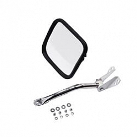 Rugged Ridge Exterior Mirror Manual Square Single - 1100511