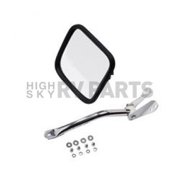 Rugged Ridge Exterior Mirror Manual Square Single - 1100511