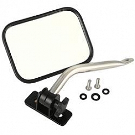 Rugged Ridge Exterior Mirror Manual Rectangular Single - 1102613