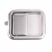 Omix-Ada Exterior Door Handle - Silver Chrome Plated Steel Single - 1181204