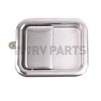 Omix-Ada Exterior Door Handle - Silver Chrome Plated Steel Single - 1181204