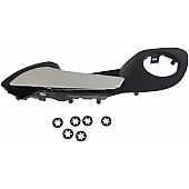 Help! By Dorman Interior Door Handle - Plastic Black Housing With Silver Lever Single - 88583