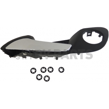 Help! By Dorman Interior Door Handle - Plastic Black Housing With Silver Lever Single - 88583