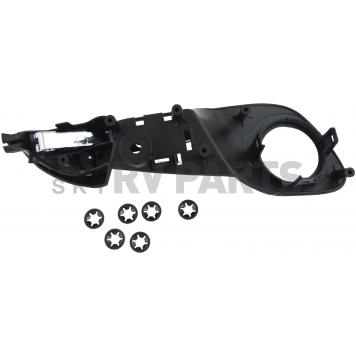 Help! By Dorman Interior Door Handle - Plastic Black Housing With Silver Lever Single - 88583-1
