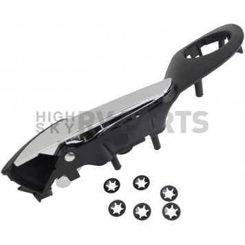 Help! By Dorman Interior Door Handle - Plastic Black Housing With Silver Lever Single - 88583-2