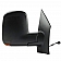 K-Source Exterior Mirror Manual OEM Black Single - 62167G