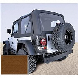 Rugged Ridge Soft Top - Dark Tan Standard Top Vinyl - 1372333