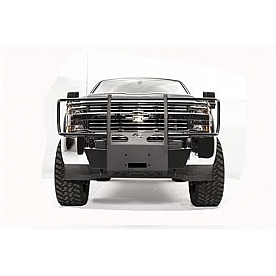 Fab Fours Winch Mount - 12000 Pound Fixed Front Bumper Steel Black - GM15N30701