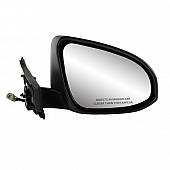 K-Source Exterior Mirror Electric OEM Black Single - 70727T