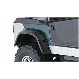 Bushwacker Fender Flare - Black Dura-Flex 2000 TPO Textured Plastic Matte Set Of 2 - 1006007