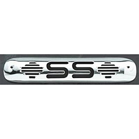 All Sales Center High Mount Stop Light Cover - Black Powder Coated SS Aluminum - 94016K