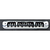 All Sales Center High Mount Stop Light Cover - Black Powder Coated Flames Aluminum - 94115K