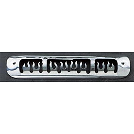 All Sales Center High Mount Stop Light Cover - Black Powder Coated Flames Aluminum - 94115K