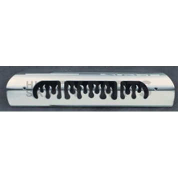 All Sales Center High Mount Stop Light Cover - Black Powder Coated Flames Aluminum - 43015K