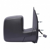 K-Source Exterior Mirror Electric OEM Black Single - 61181F