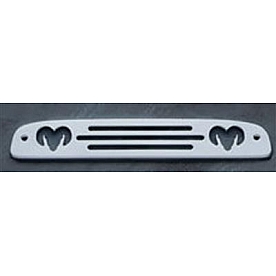 All Sales Center High Mount Stop Light Cover - Black Powder Coated Rams Head Aluminum - 44011K