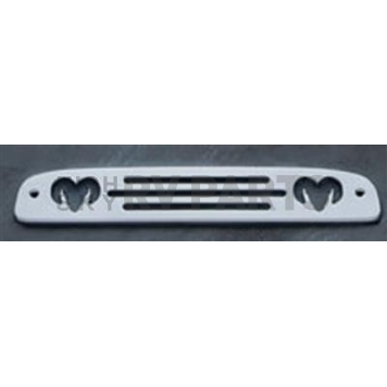 All Sales Center High Mount Stop Light Cover - Black Powder Coated Rams Head Aluminum - 44011K