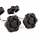 Rugged Ridge Soft Top Door Surround Knob Black Aluminum Set Of 6 - 1351014