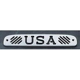 All Sales Center High Mount Stop Light Cover - Silver Brushed USA Aluminum - 44402