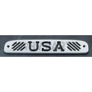 All Sales Center High Mount Stop Light Cover - Silver Brushed USA Aluminum - 44402