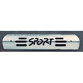 All Sales Center High Mount Stop Light Cover - Silver Polished Sport Aluminum - 42003P