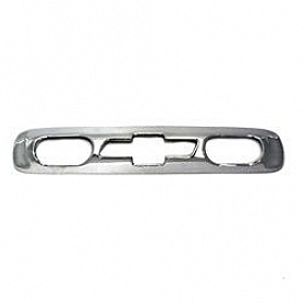 All Sales Center High Mount Stop Light Cover - Silver/ Red Chrome Plated Bow Tie ABS Plastic - 1374050