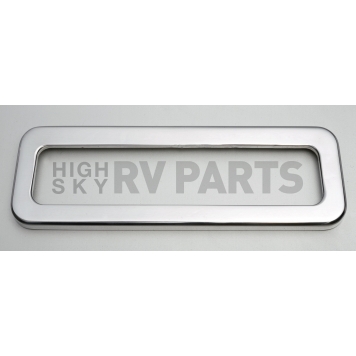 All Sales Center High Mount Stop Light Cover - Silver Brushed Oval Aluminum - 32000