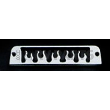 All Sales Center High Mount Stop Light Cover - Black Powder Coated Flames Aluminum - 32015K