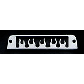 All Sales Center High Mount Stop Light Cover - Silver Polished Flames Aluminum - 32015P