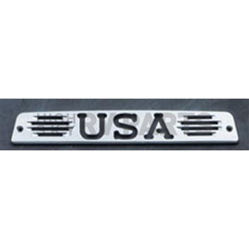 All Sales Center High Mount Stop Light Cover - Silver Brushed USA Aluminum - 44400