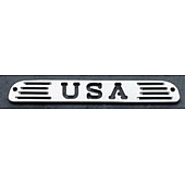 All Sales Center High Mount Stop Light Cover - Silver Brushed USA Aluminum - 54406