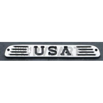 All Sales Center High Mount Stop Light Cover - Silver Brushed USA Aluminum - 54406