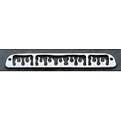 All Sales Center High Mount Stop Light Cover - Black Powder Coated Flames Aluminum - 54215K