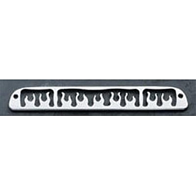 All Sales Center High Mount Stop Light Cover - Black Powder Coated Flames Aluminum - 54215K