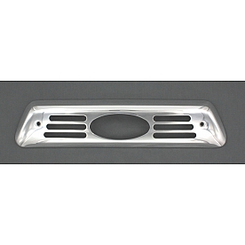 All Sales Center High Mount Stop Light Cover - Silver Polished Oval Aluminum - 57000P