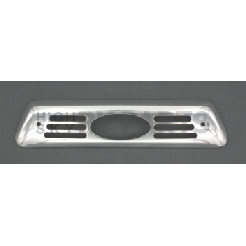All Sales Center High Mount Stop Light Cover - Silver Polished Oval Aluminum - 57000P