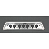 All Sales Center High Mount Stop Light Cover - Silver Polished Euro Style Aluminum - 57020P
