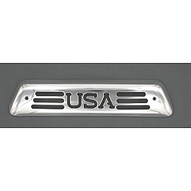 All Sales Center High Mount Stop Light Cover - Silver Polished USA Aluminum - 57404P