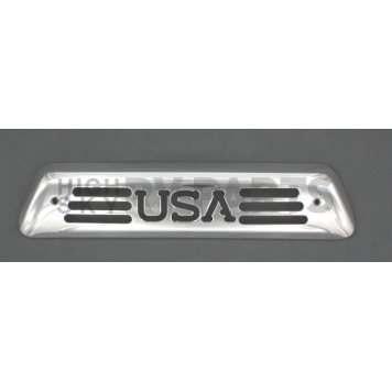 All Sales Center High Mount Stop Light Cover - Silver Polished USA Aluminum - 57404P
