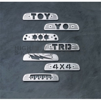 All Sales Center High Mount Stop Light Cover - Black Powder Coated Toy Aluminum - 74001K-1
