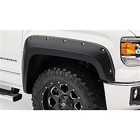 Bushwacker Fender Flare - Black Dura-Flex 2000 ABS Smooth Plastic Matte Set Of 2 - 4014702